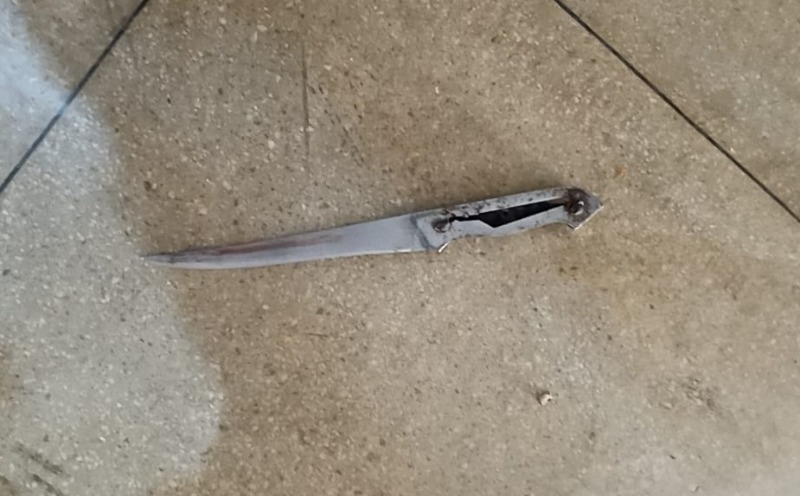 Faca que teria sido utilizada no primeiro crime - Foto: Reprodução