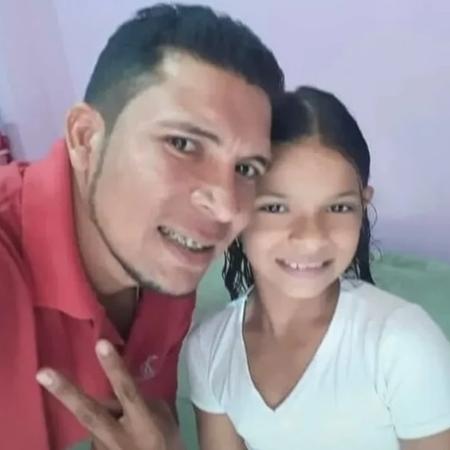 Getúlio Rodrigues Frazão e a filha Larissa, de 12 anos, foram assassinados em chacina em um bar de Sinop (MT) Imagem: Reprodução da internet