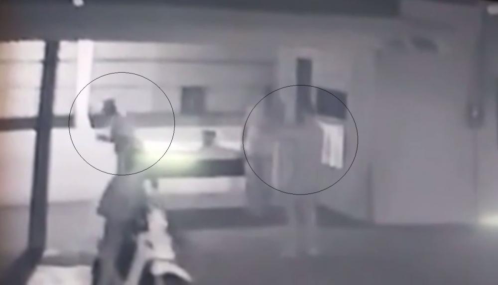 Momento em que vítima é baleada por PM em frente a uma casa noturna em Altamira - Foto: Reprodução