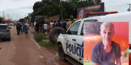 A imagem em destaque mostra o local do acidente e uma foto da vítima em vida. (Foto: Reprodução | TV Jovem Itupiranga)