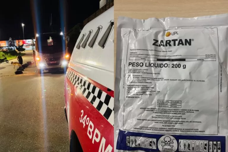 Transporte irregular de herbicida é flagrado em micro-ônibus em Marabá
