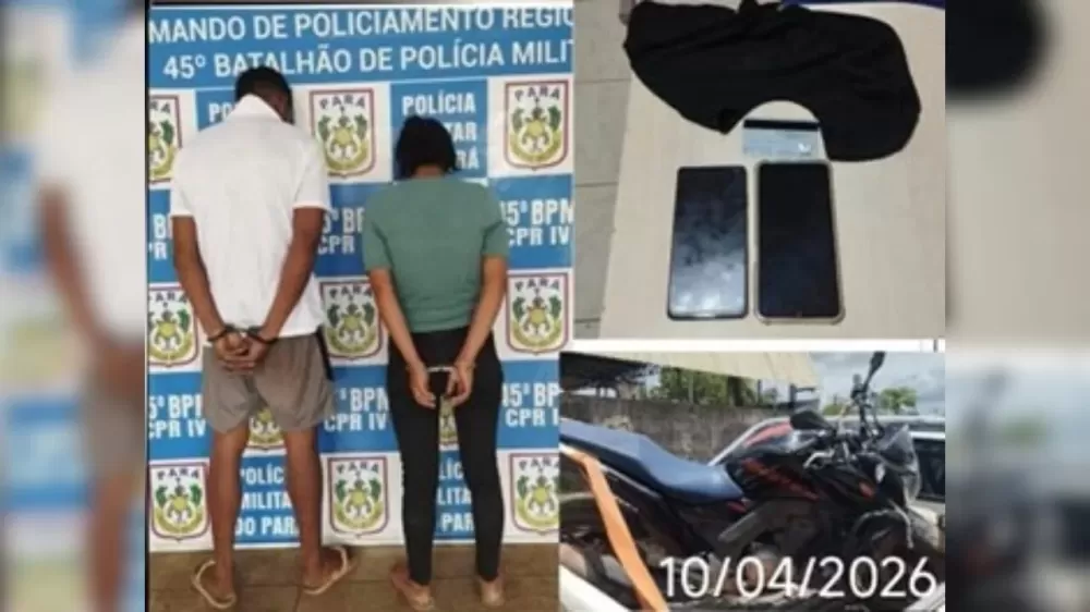 Casal é preso após manter mãe e filha trancadas em banheiro durante assalto no Pará