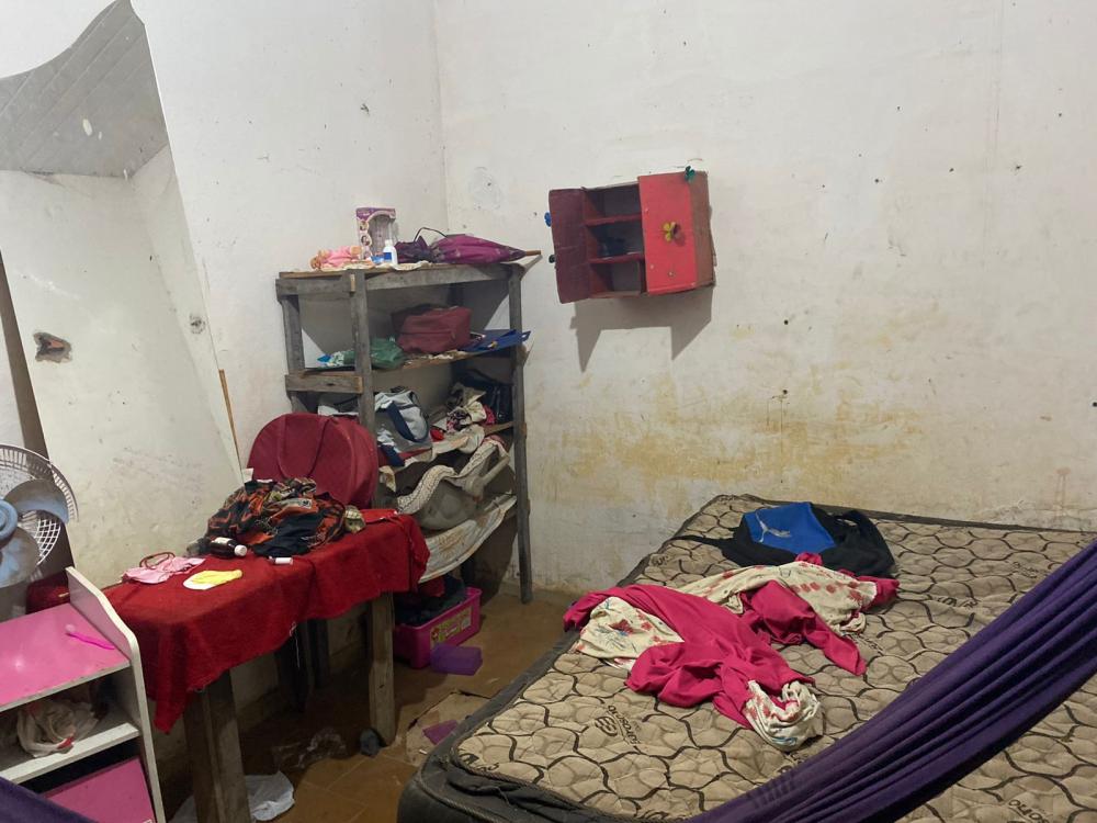 Registro da casa onde pai e criança moravam - Foto: PRE